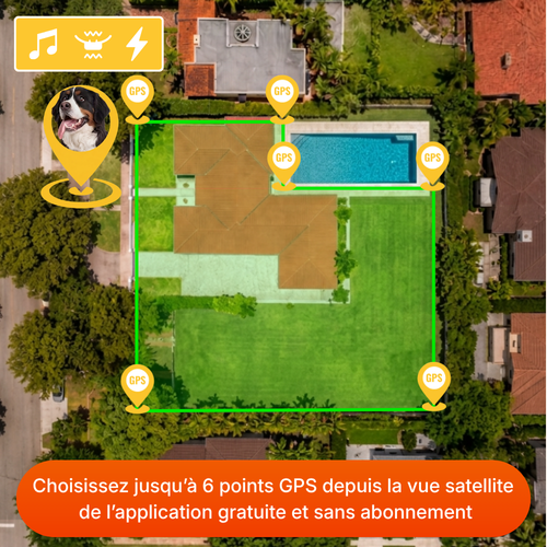 Clôture Anti-Fugue pour Chien sans Fil - Olikoo Elite