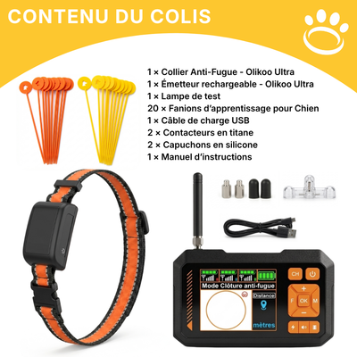 Clôture Anti-Fugue pour Chien sans Fil - Olikoo Ultra