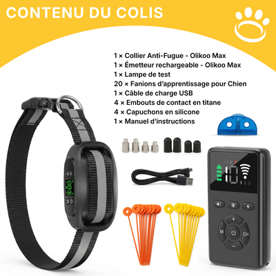 Clôture Anti-Fugue pour Chien sans Fil - Olikoo Max